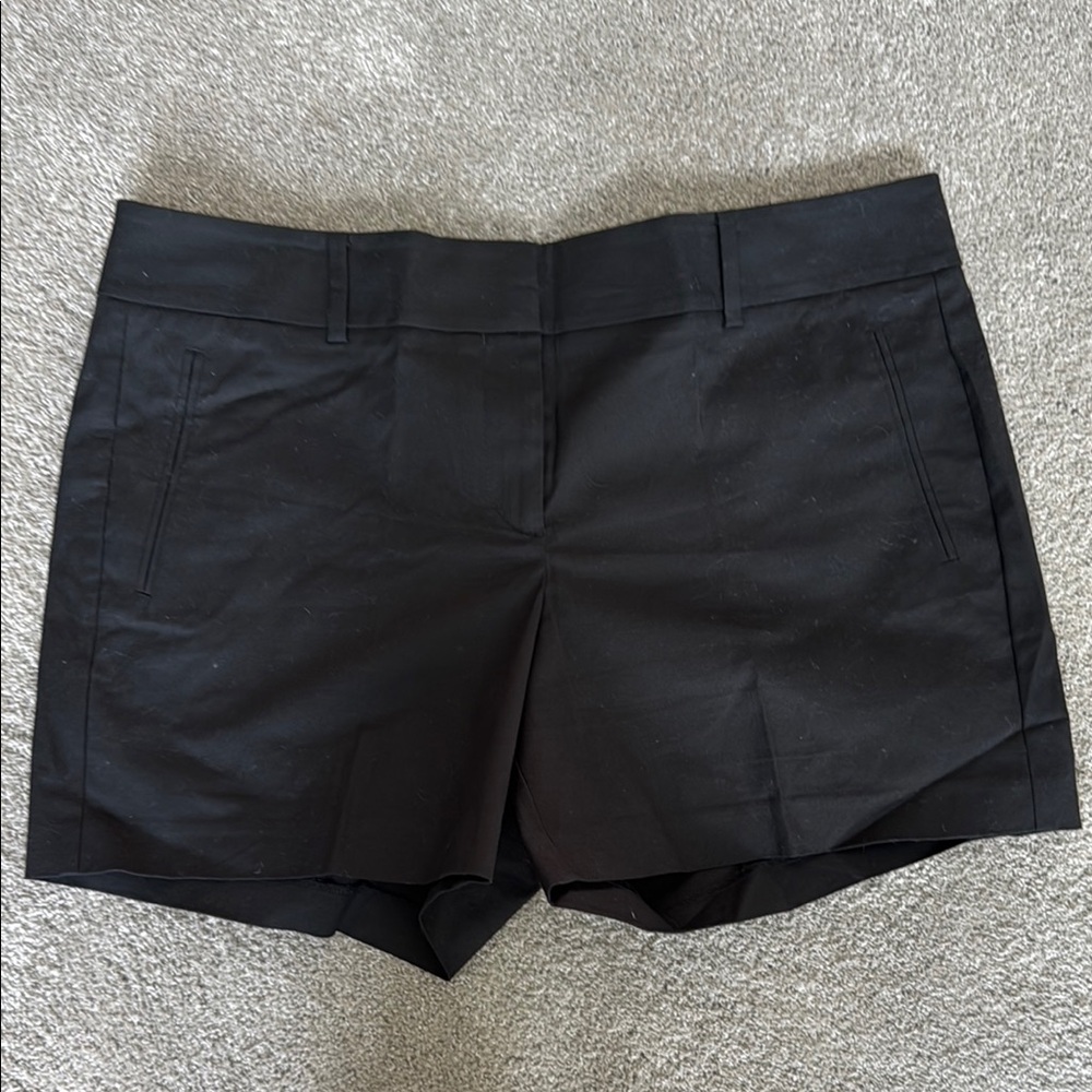 Ann Taylor High Waist Black Tailored Shorts